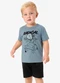 Rovi Kids - Conjunto Camiseta com Bermuda Infantil Preto - variação: Azul