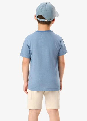 Rovi Kids - Conjunto Camiseta com Bermuda Infantil Azul - ROVI KIDS