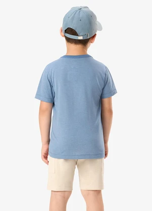 Rovi Kids - Conjunto Camiseta com Bermuda Infantil Azul - ROVI KIDS