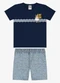 Rovi Kids - Conjunto Camiseta com Bermuda Infantil Azul - variação: Azul