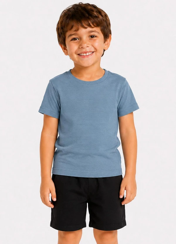 Select - Conjunto Camiseta com Bermuda Infantil Azul