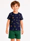Select - Conjunto Camiseta com Bermuda Infantil Azul - variação: Azul