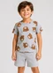 Select - Conjunto Camiseta com Bermuda Infantil Bege - variação: Azul