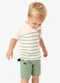 Rovi Kids - Conjunto Camiseta com Bermuda Infantil Bege - variação: Bege