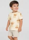 Select - Conjunto Camiseta com Bermuda Infantil Bege - variação: Bege