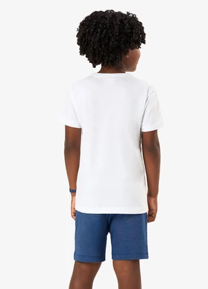 Rovi Kids - Conjunto Camiseta com Bermuda Infantil Branco - ROVI KIDS