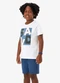 Rovi Kids - Conjunto Camiseta com Bermuda Infantil Branco - variação: Branco