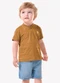 Trick Nick - Conjunto Camiseta com Bermuda Infantil Bege - variação: Marrom