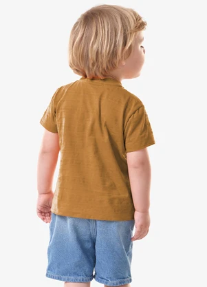 Trick Nick - Conjunto Camiseta com Bermuda Infantil Marrom - TRICK NICK