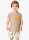 Rovi Kids - Conjunto Camiseta com Bermuda Infantil Marrom - variação: Marrom