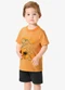 Rovi Kids - Conjunto Camiseta com Bermuda Infantil Marrom - variação: Marrom