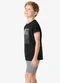 Rovi Kids - Conjunto Camiseta com Bermuda Infantil Bege - variação: Preto