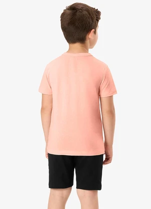 Rovi Kids - Conjunto Camiseta com Bermuda Infantil Rosa - ROVI KIDS