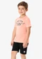 Rovi Kids - Conjunto Camiseta com Bermuda Infantil Preto - variação: Rosa