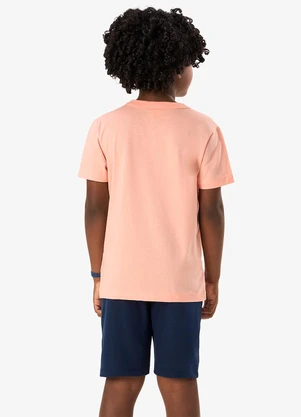 Rovi Kids - Conjunto Camiseta com Bermuda Infantil Rosa - ROVI KIDS