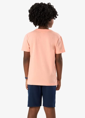Rovi Kids - Conjunto Camiseta com Bermuda Infantil Rosa - ROVI KIDS
