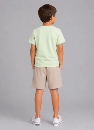 Rovi Kids - Conjunto Camiseta com Bermuda Infantil  Verde - ROVI KIDS