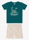 Rovi Kids - Conjunto Camiseta com Bermuda Infantil Verde - variação: Verde