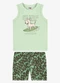 Rovi Kids - Conjunto Camiseta com Bermuda Infantil Verde - variação: Verde