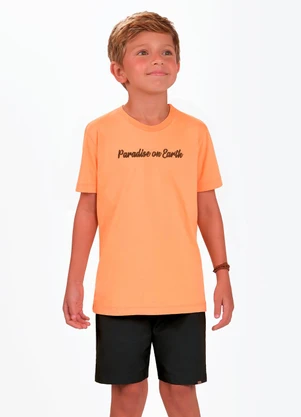 Trick Nick - Conjunto Camiseta com Bermuda Laranja - TRICK NICK