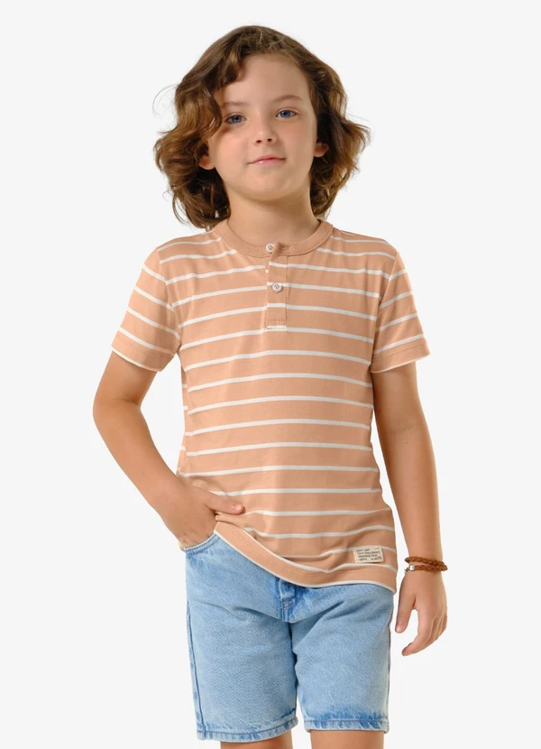 Trick Nick - Conjunto Camiseta com Bermuda Marrom