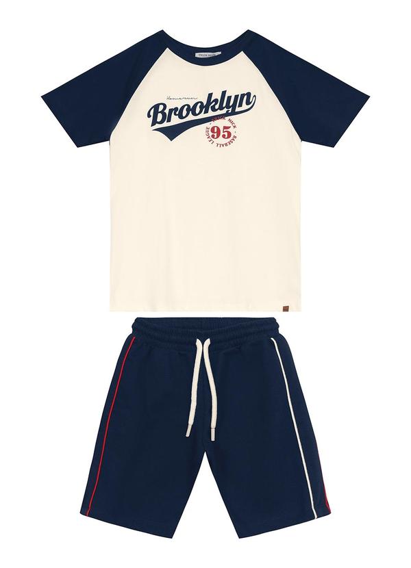 Trick Nick - Conjunto Camiseta com Bermuda Masculino Azul 2