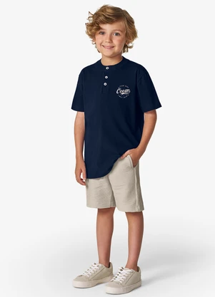 Trick Nick - Conjunto Camiseta com Bermuda Masculino Azul - TRICK NICK