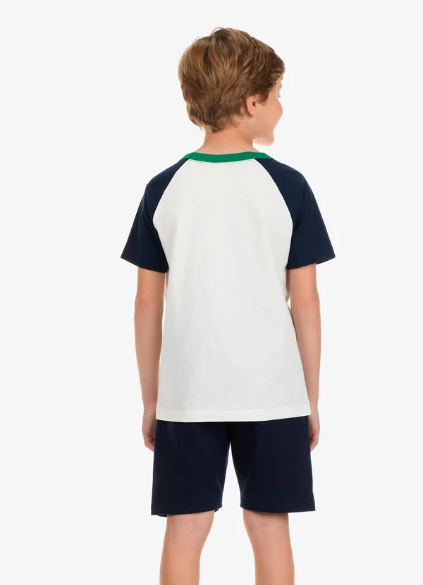 Rovi Kids - Conjunto Camiseta com Bermuda Masculino Azul 2