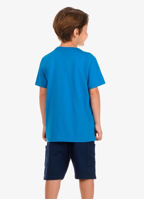 Rovi Kids - Conjunto Camiseta com Bermuda Masculino Azul 2