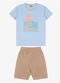Rovi Kids - Conjunto Camiseta com Bermuda Masculino Azul - variação: Azul