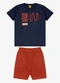 Rovi Kids - Conjunto Camiseta com Bermuda Masculino Azul - variação: Azul