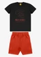 Rovi Kids - Conjunto Camiseta com Bermuda Masculino Preto - variação: Preto