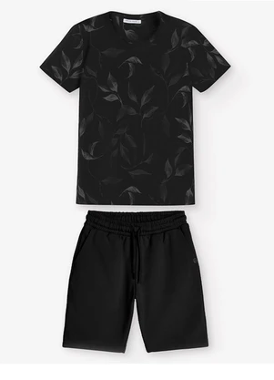 Trick Nick - Conjunto Camiseta com Bermuda Preto - TRICK NICK