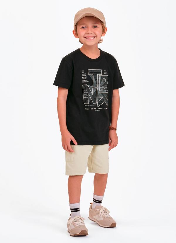 Trick Nick - Conjunto Camiseta com Bermuda Preto 3
