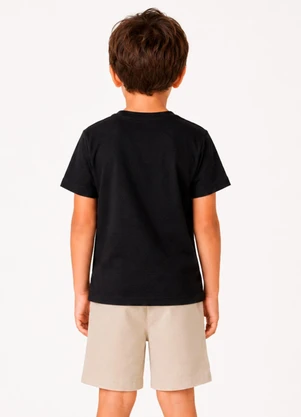 Select - Conjunto Camiseta com Bermuda Preto - SELECT