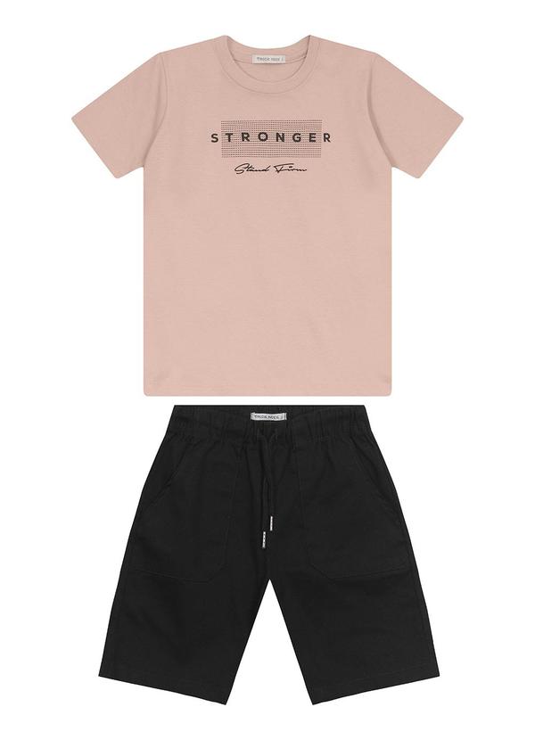 Trick Nick - Conjunto Camiseta com Bermuda Rosa 1