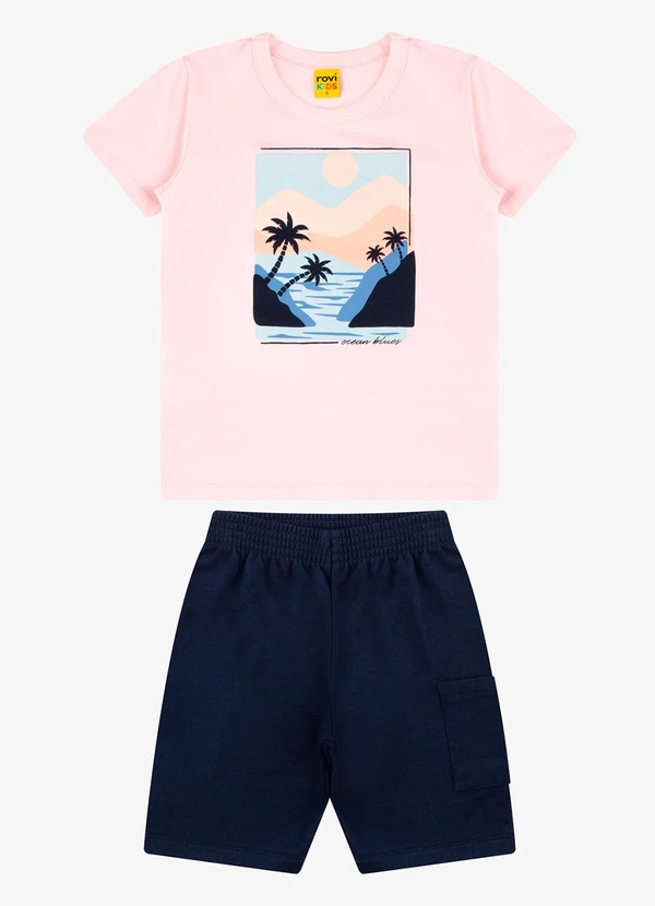 Rovi Kids - Conjunto Camiseta com Bermuda Rosa 6