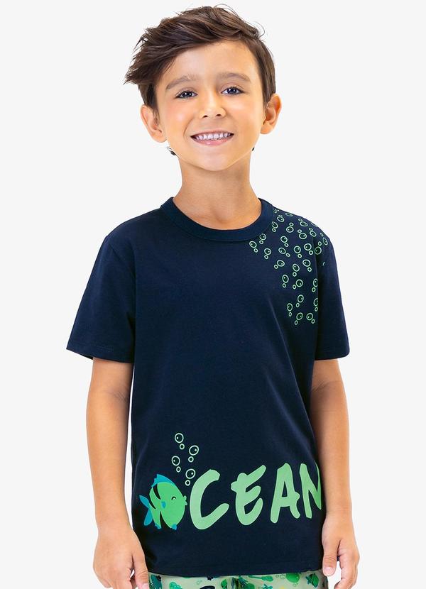 Rovi Kids - Conjunto Camiseta com Bermuda Azul 1