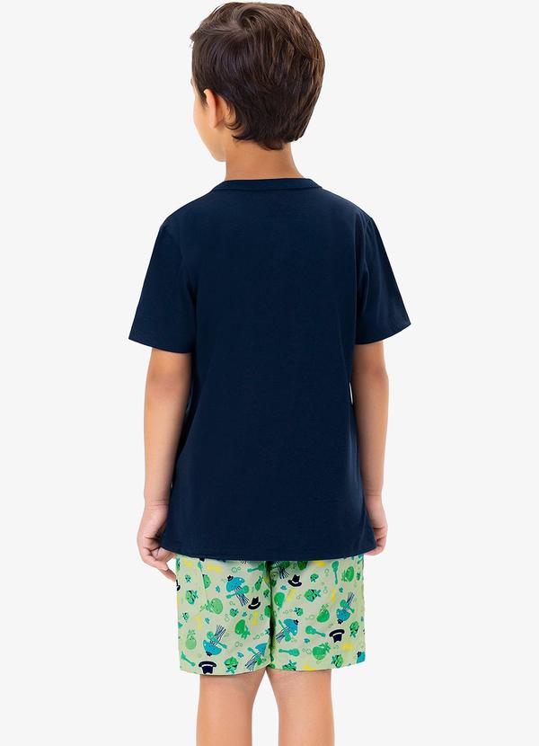 Rovi Kids - Conjunto Camiseta com Bermuda Azul 2
