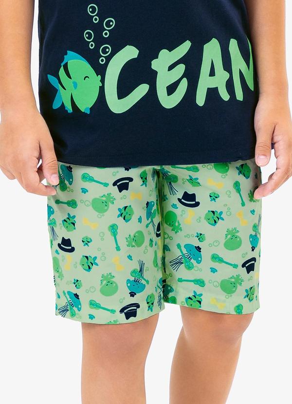 Rovi Kids - Conjunto Camiseta com Bermuda Azul 5