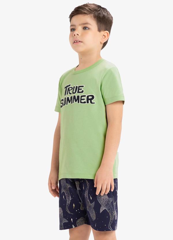 Rovi Kids - Conjunto Camiseta com Bermuda Verde