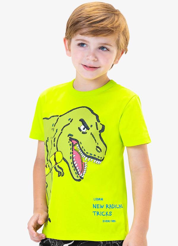Rovi Kids - Conjunto Camiseta com Bermuda Verde