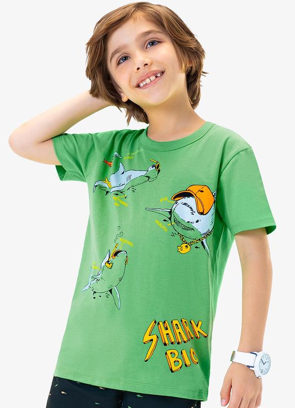 Rovi Kids - Conjunto Camiseta com Bermuda Verde