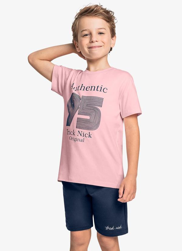 Trick Nick - Conjunto Camiseta com Bermuda Rosa