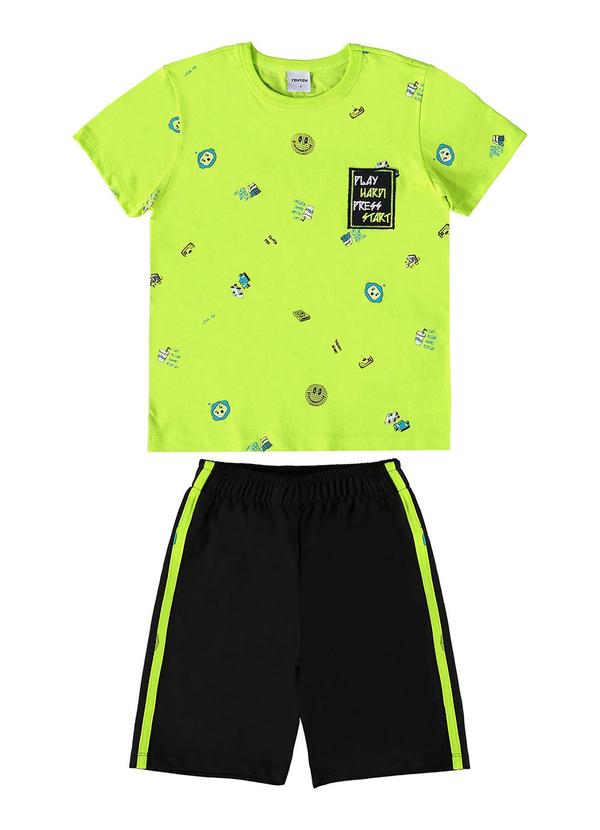 Rovi Kids - Conjunto Camiseta com Bermuda Verde 2