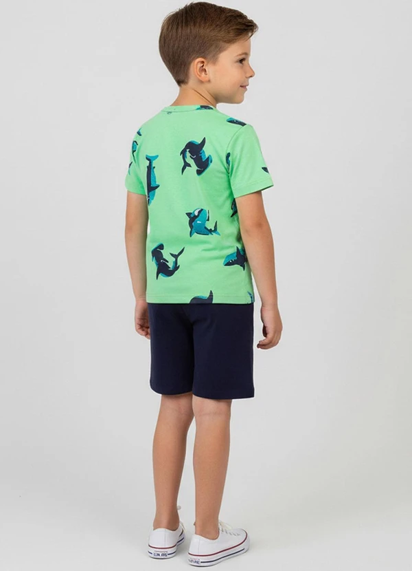 Rovi Kids - Conjunto Camiseta com Bermuda Verde 2