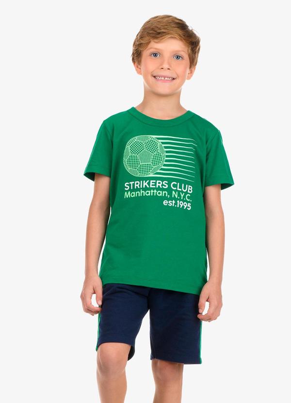 Rovi Kids - Conjunto Camiseta com Bermuda Verde