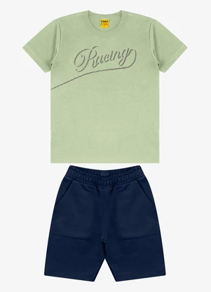 Rovi Kids - Conjunto Camiseta com Bermuda Verde - ROVI KIDS