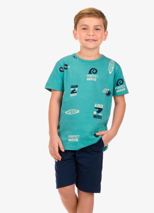 Rovi Kids - Conjunto Camiseta com Bermuda Verde 1