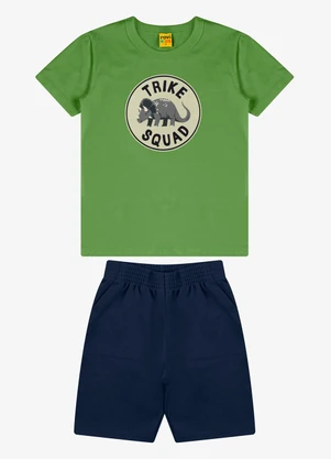 Rovi Kids - Conjunto Camiseta com Bermuda Verde - ROVI KIDS